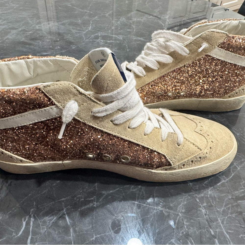 Golden Goose Mid Star Glitter Sneakers - Picture 8 of 11